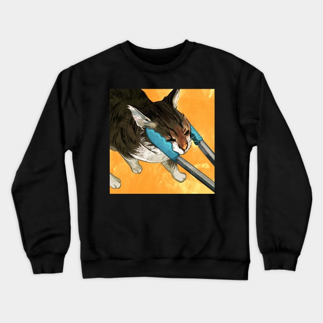 cat (not salad) Crewneck Sweatshirt by gristiannn